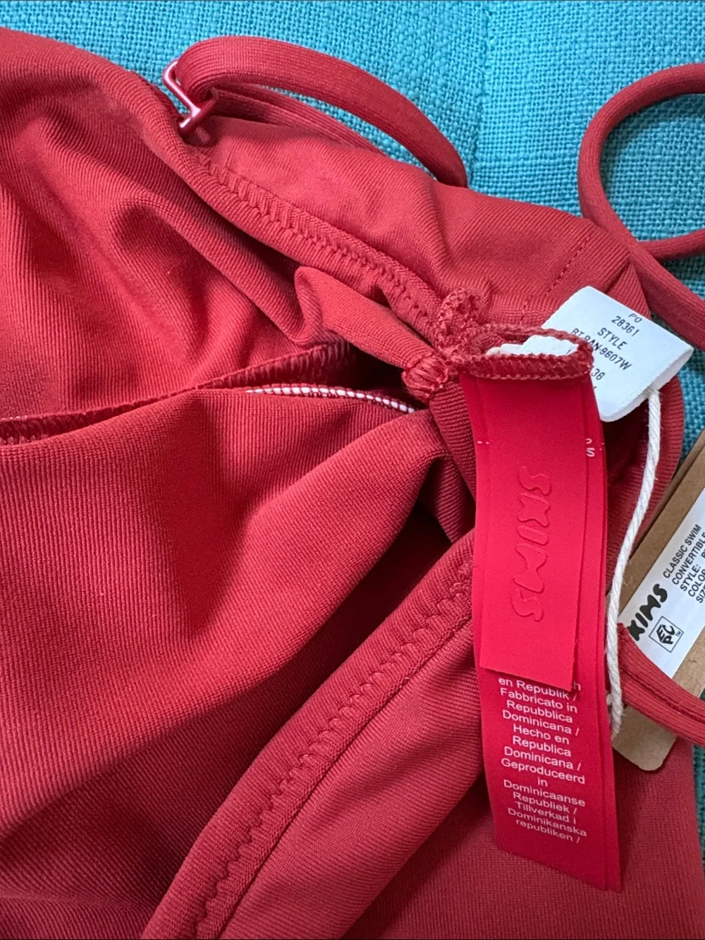Skims classic swim convertible bandeau top size S-new